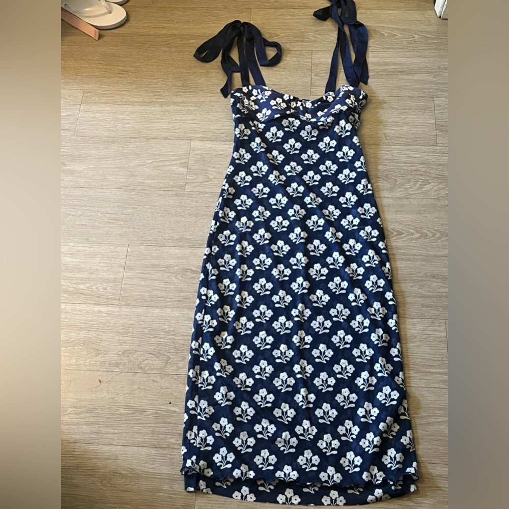 Free People Women’s Small Printed Floral Patterned Slip Dress